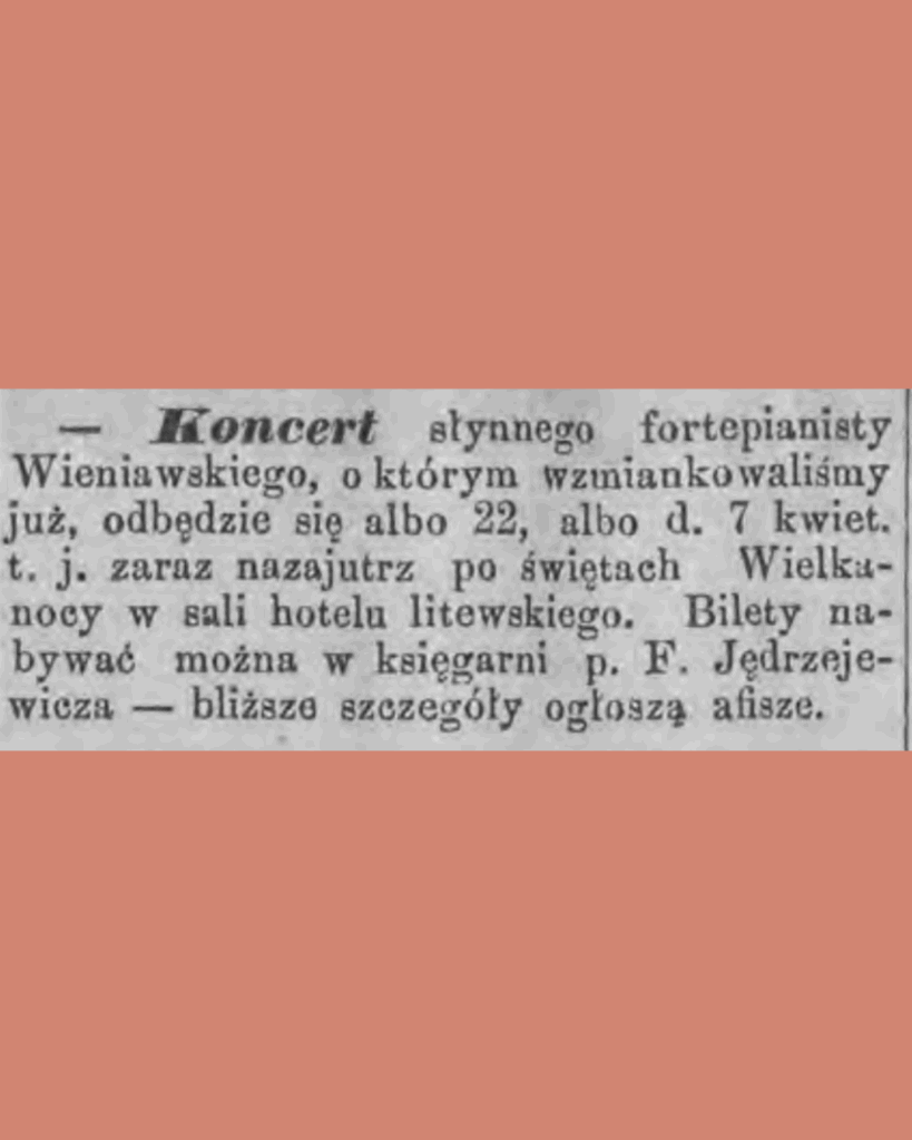Koncert w hotelu Litewskim