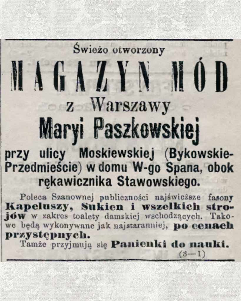 Magazyn mód Maryi Paszkowskiej